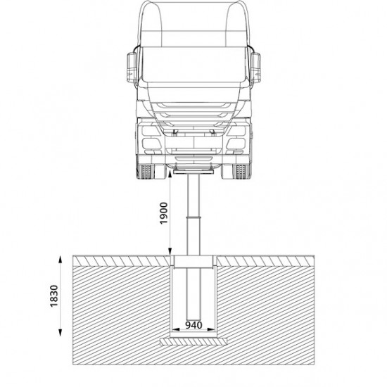 Sunkvežimių kasetinis cilindrinis keltuvas AC Hydraulic
