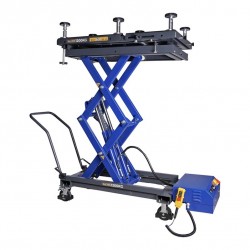 Mobile electro-hydraulic scissor lift for electric cars 1200 kg